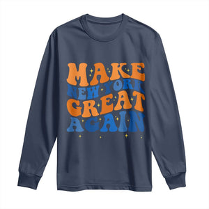 Make New York Great Again Long Sleeve Shirt Retro Wave Graphic
