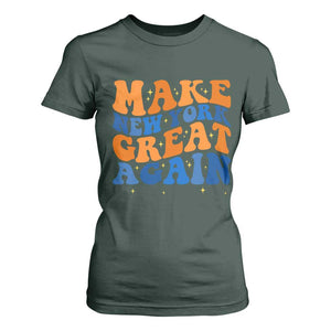 Make New York Great Again T Shirt For Women Retro Wave Graphic