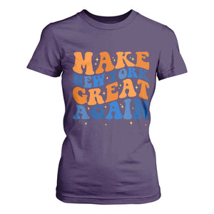 Make New York Great Again T Shirt For Women Retro Wave Graphic