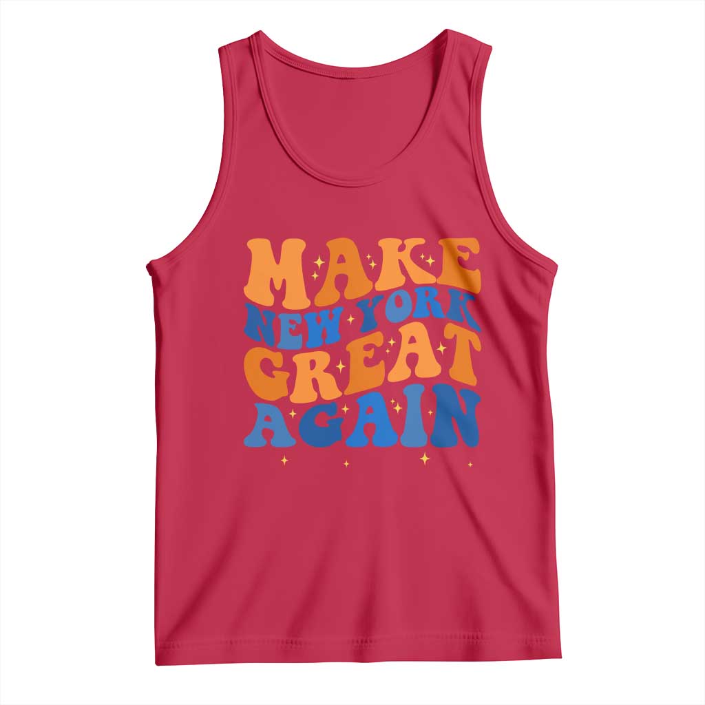 Make New York Great Again Tank Top Retro Wave Graphic