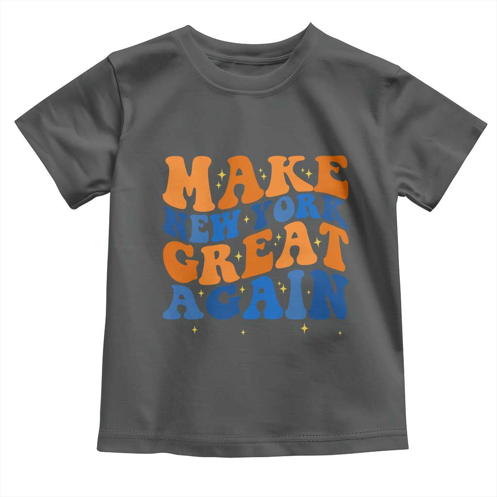 Make New York Great Again Toddler T Shirt Retro Wave Graphic