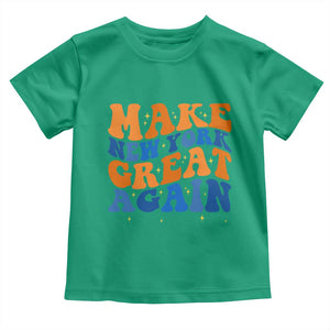 Make New York Great Again Toddler T Shirt Retro Wave Graphic