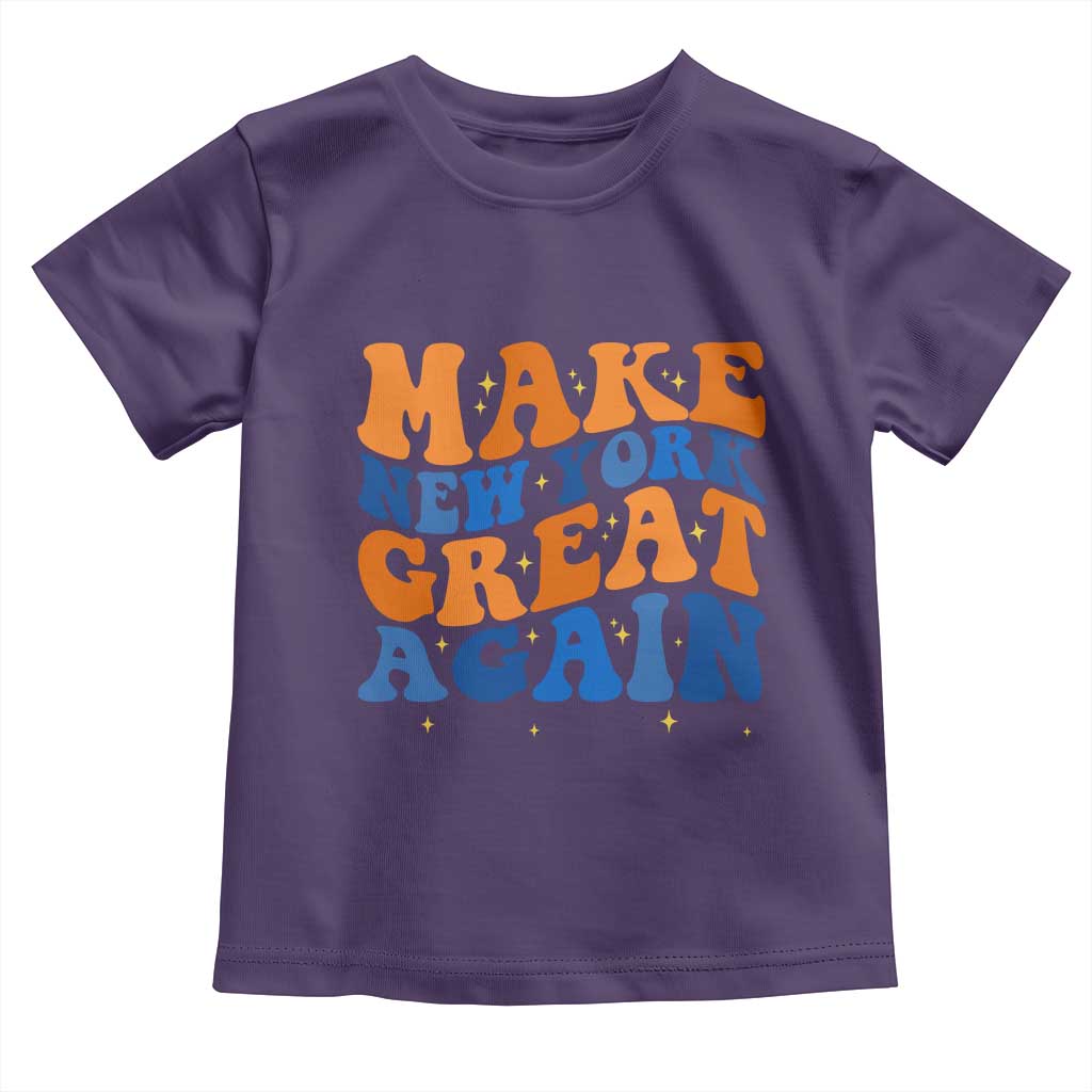 Make New York Great Again Toddler T Shirt Retro Wave Graphic