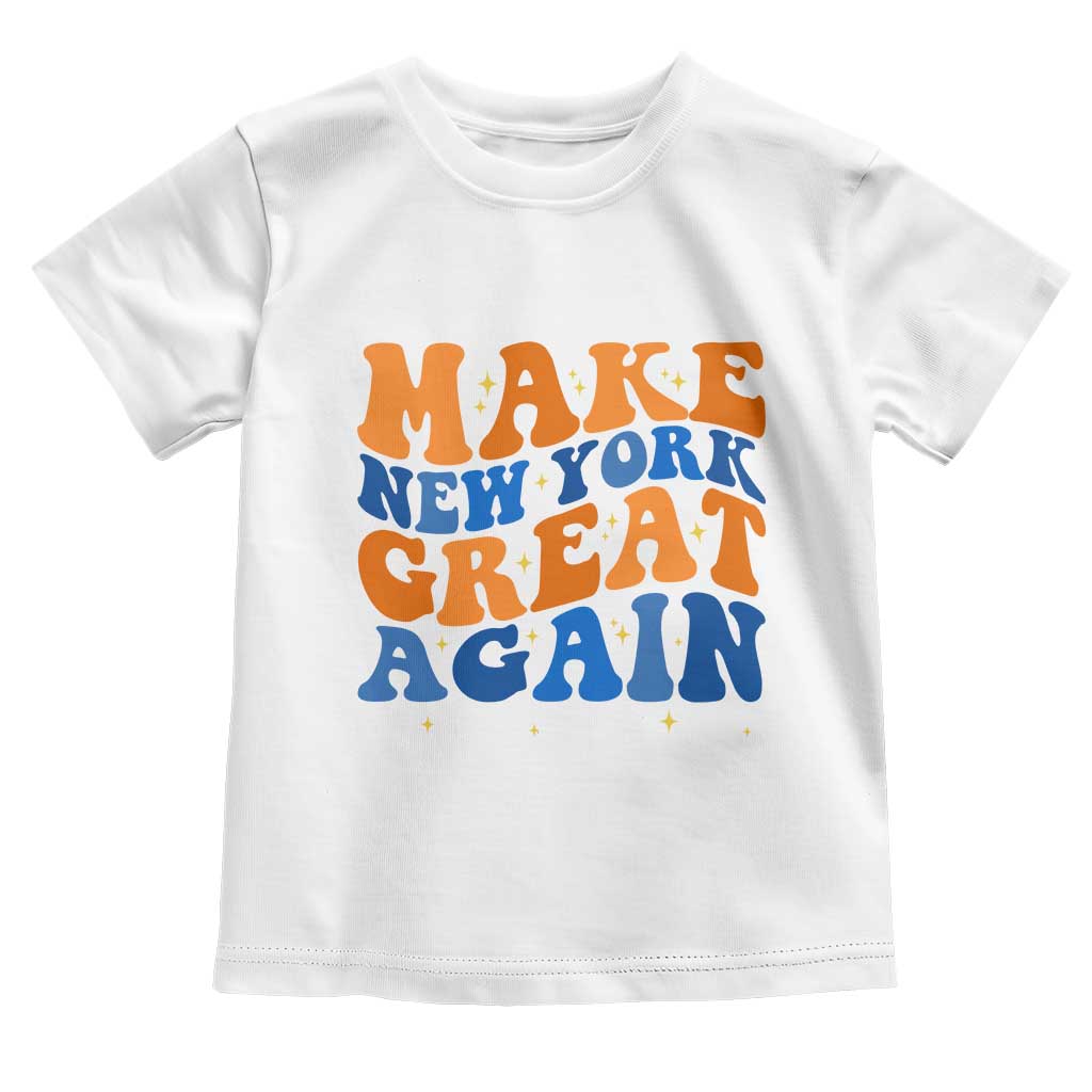 Make New York Great Again Toddler T Shirt Retro Wave Graphic
