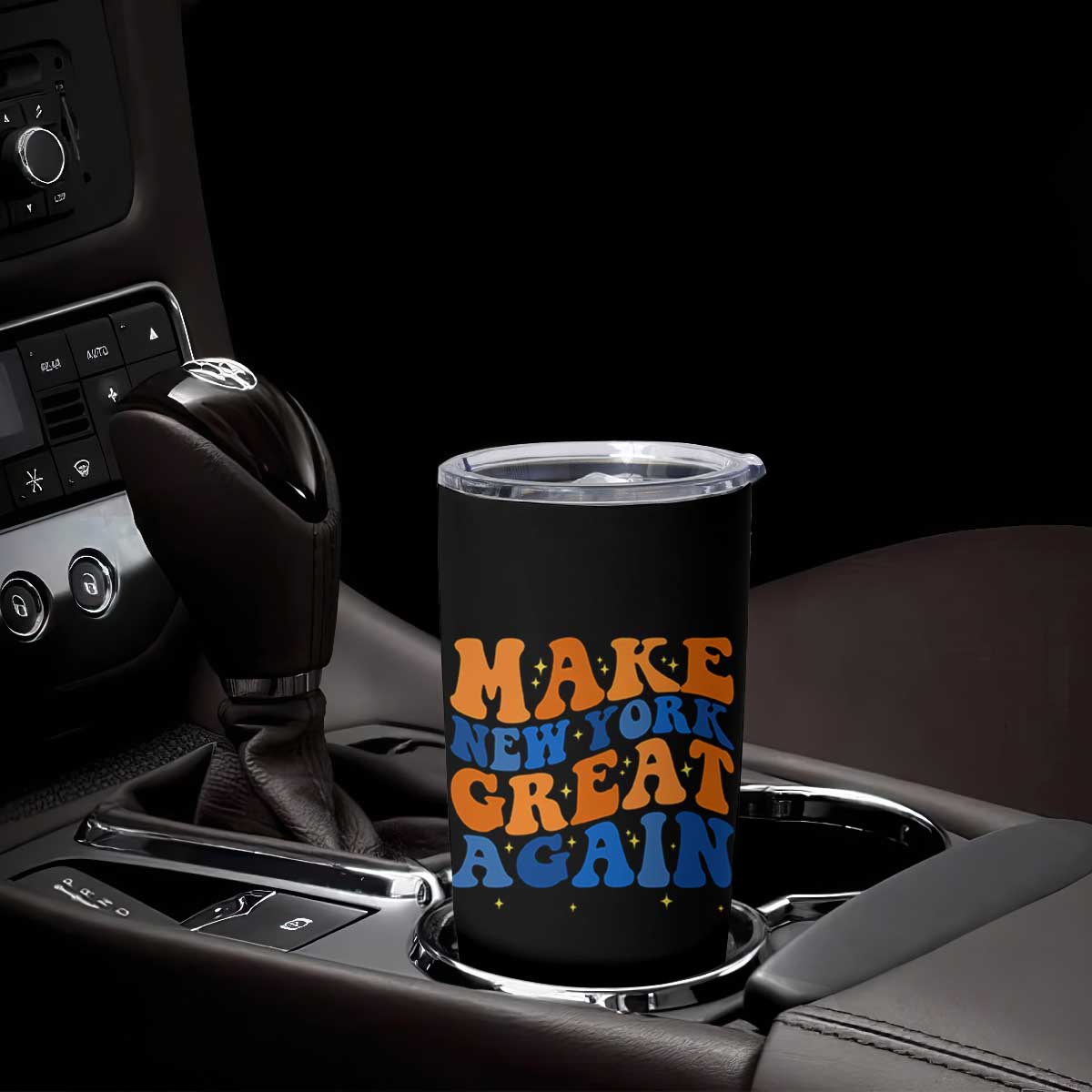 Make New York Great Again Tumbler Cup Retro Wave Graphic TS12 Print Your Wear