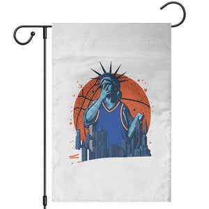 Funny Statue Of Liberty Hoops Fan Garden Flag New York Sports Gift