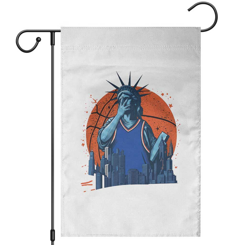Funny Statue Of Liberty Hoops Fan Garden Flag New York Sports Gift TS12 White Print Your Wear