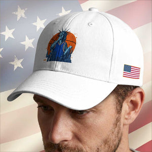 Funny Statue Of Liberty Hoops Fan Baseball Cap New York Sports Gift