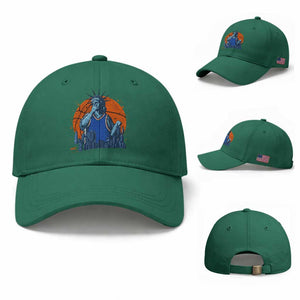 Funny Statue Of Liberty Hoops Fan Baseball Cap New York Sports Gift