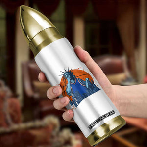 Funny Statue Of Liberty Hoops Fan Bullet Tumbler New York Sports Gift