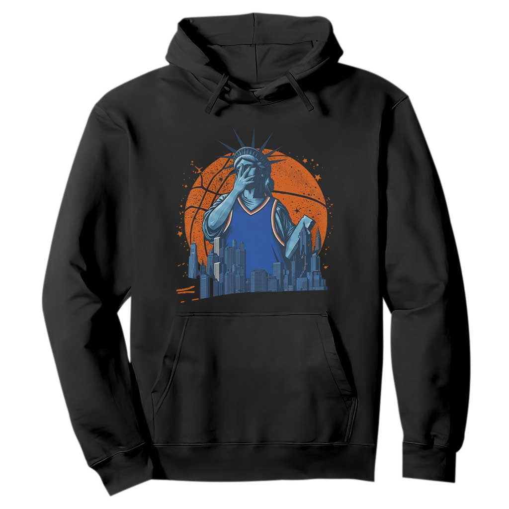 Funny Statue Of Liberty Hoops Fan Hoodie New York Sports Gift