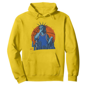 Funny Statue Of Liberty Hoops Fan Hoodie New York Sports Gift