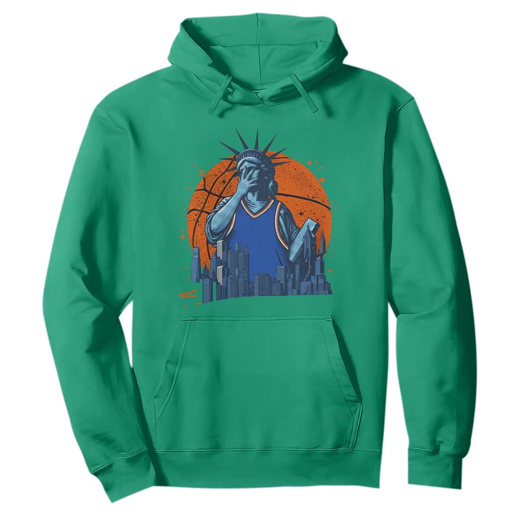 Funny Statue Of Liberty Hoops Fan Hoodie New York Sports Gift