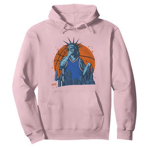 Funny Statue Of Liberty Hoops Fan Hoodie New York Sports Gift