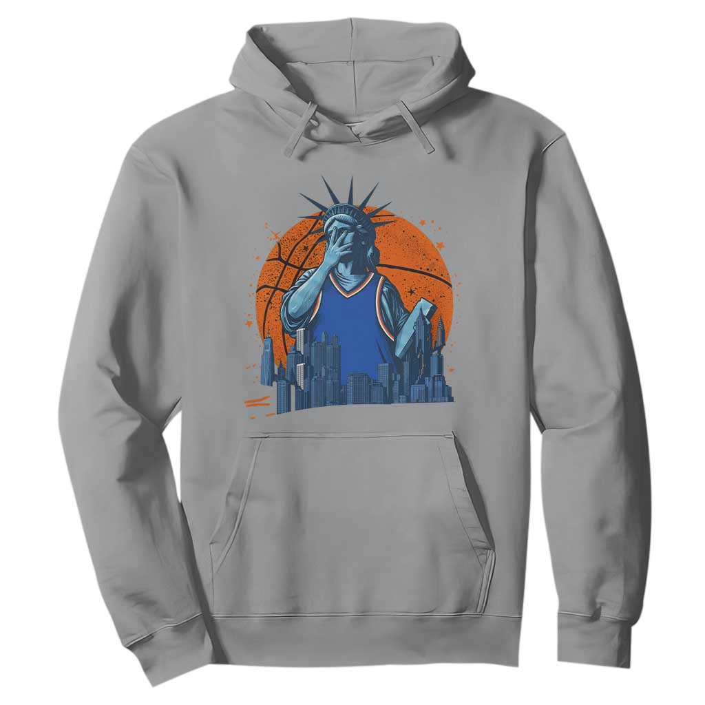 Funny Statue Of Liberty Hoops Fan Hoodie New York Sports Gift