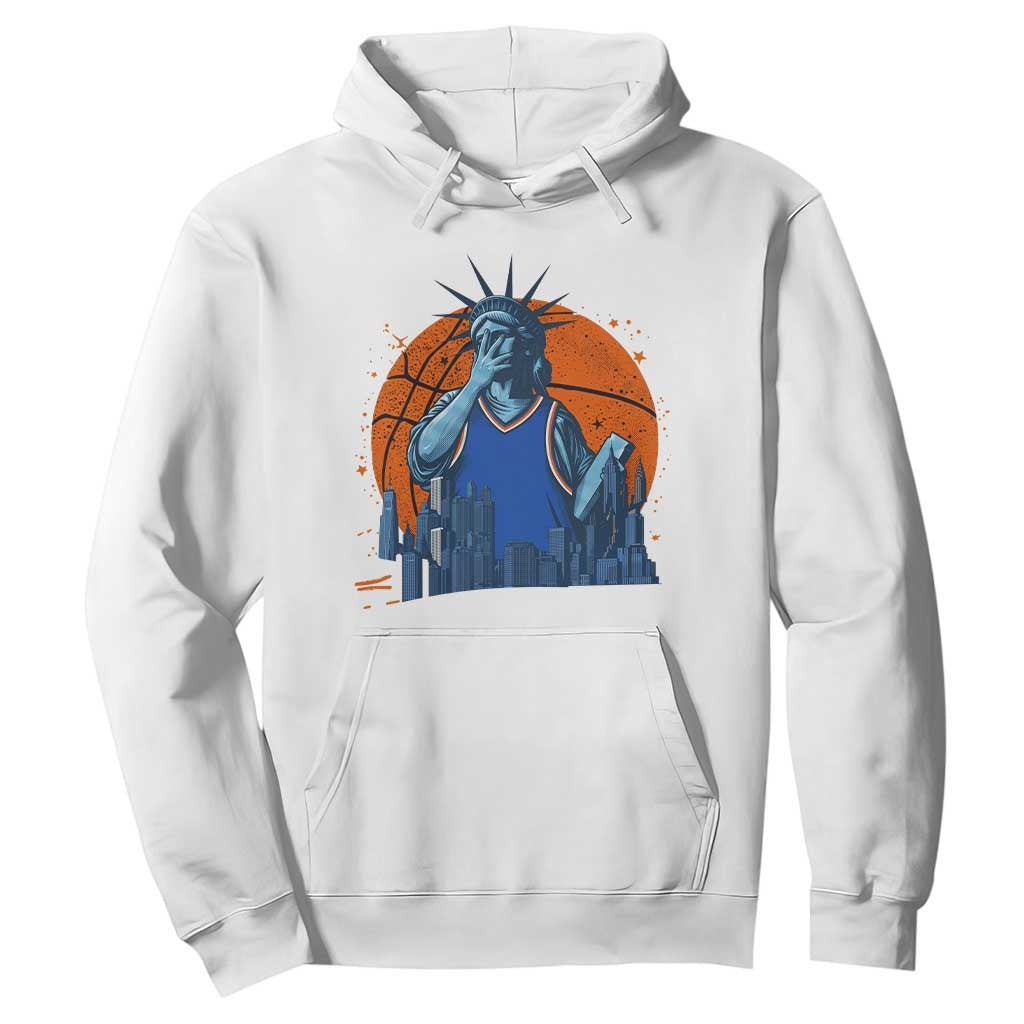 Funny Statue Of Liberty Hoops Fan Hoodie New York Sports Gift