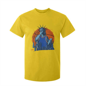 Funny Statue Of Liberty Hoops Fan T Shirt For Kid New York Sports Gift