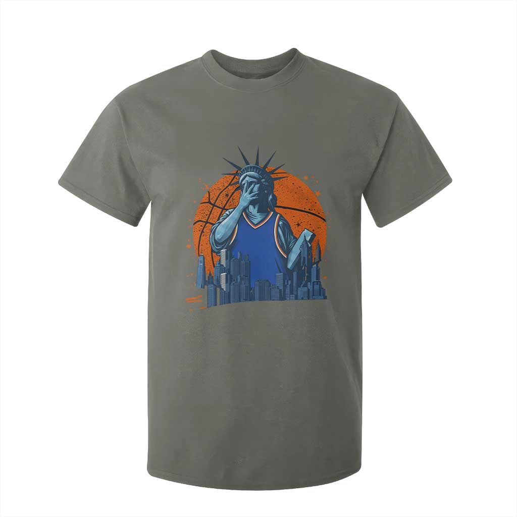 Funny Statue Of Liberty Hoops Fan T Shirt For Kid New York Sports Gift