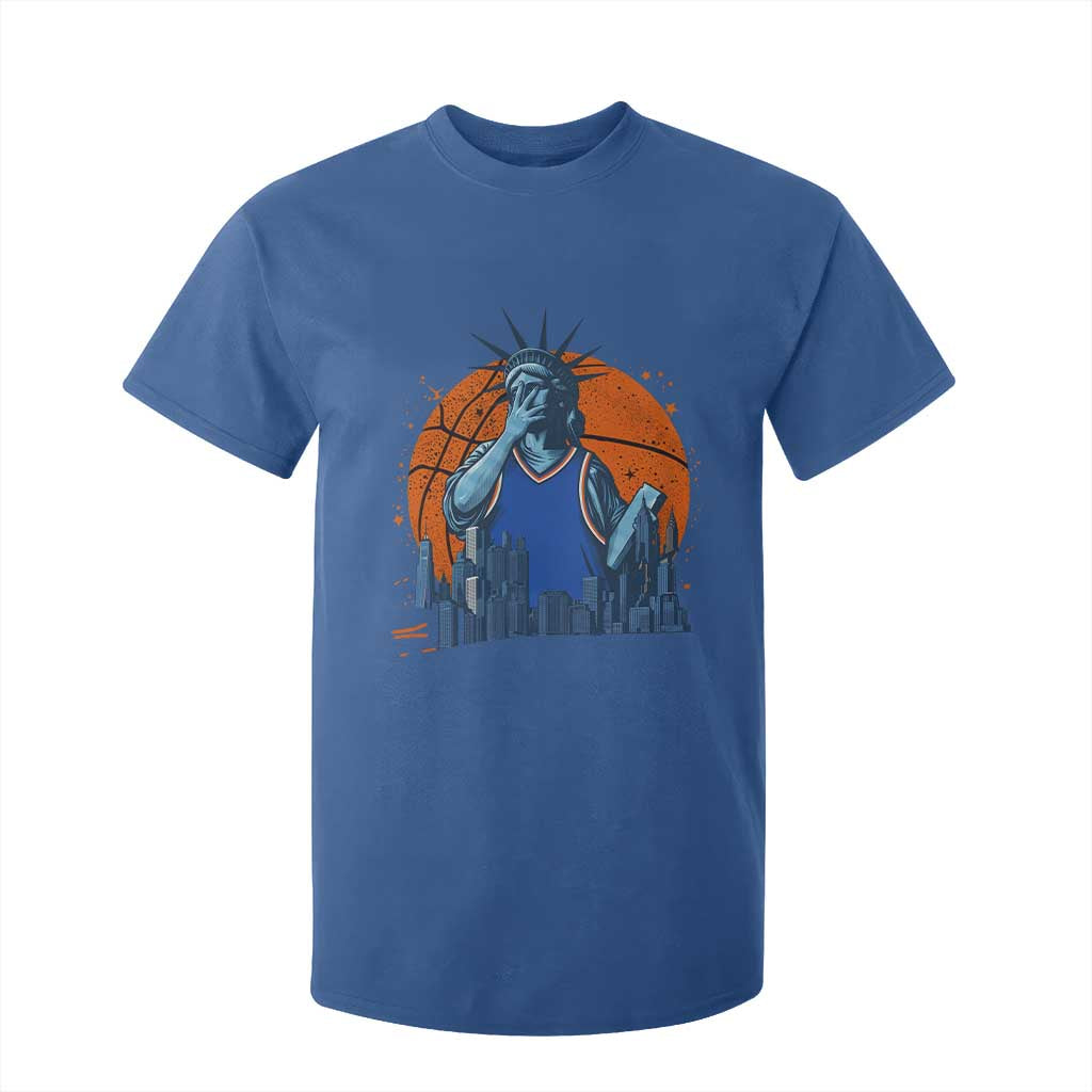 Funny Statue Of Liberty Hoops Fan T Shirt For Kid New York Sports Gift