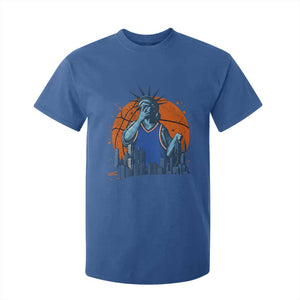 Funny Statue Of Liberty Hoops Fan T Shirt For Kid New York Sports Gift