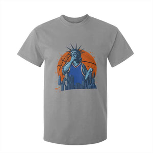 Funny Statue Of Liberty Hoops Fan T Shirt For Kid New York Sports Gift