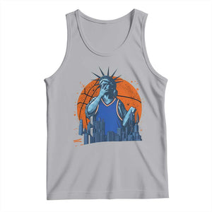 Funny Statue Of Liberty Hoops Fan Tank Top New York Sports Gift