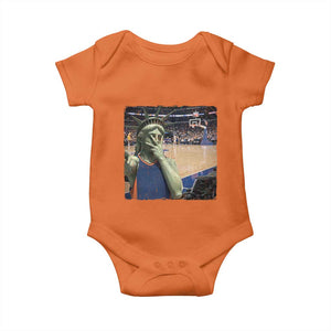Funny Statue Of Liberty Basketball Selfie Graphic Baby Onesie