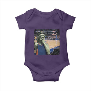 Funny Statue Of Liberty Basketball Selfie Graphic Baby Onesie