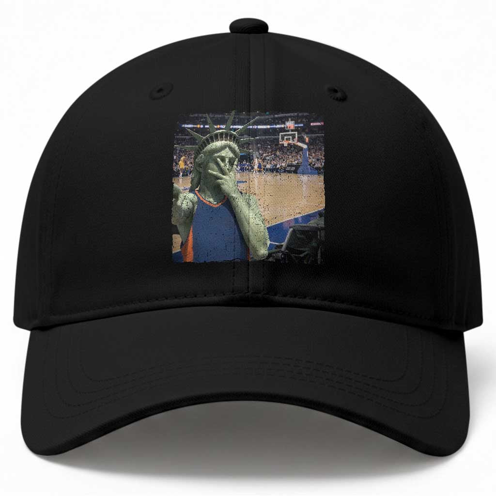 Funny Statue Of Liberty Basketball Selfie Graphic Baseball Cap