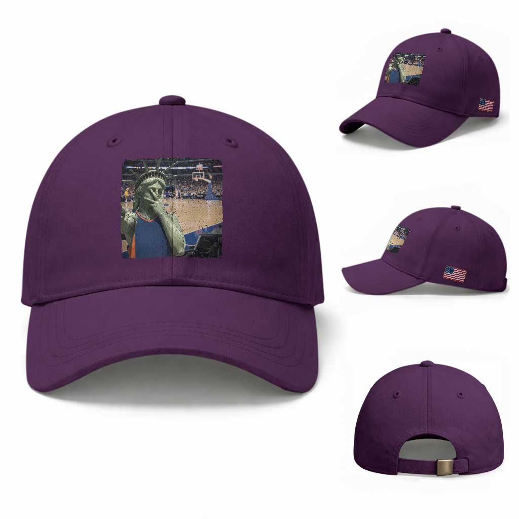 Funny Statue Of Liberty Basketball Selfie Graphic Baseball Cap