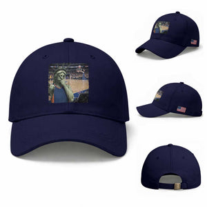 Funny Statue Of Liberty Basketball Selfie Graphic Baseball Cap