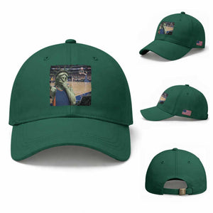 Funny Statue Of Liberty Basketball Selfie Graphic Baseball Cap