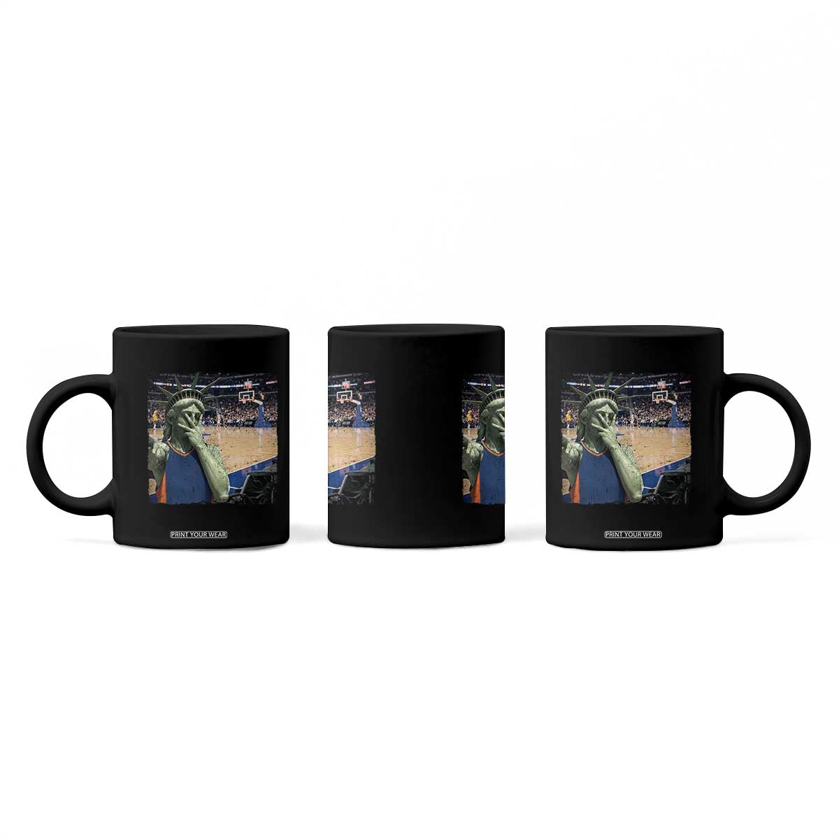 Funny Statue Of Liberty Basketball Selfie Graphic Coffee Mug