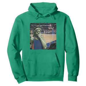 Funny Statue Of Liberty Basketball Selfie Graphic Hoodie