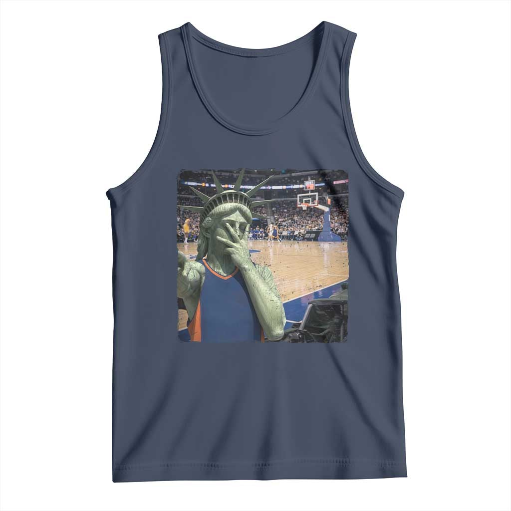 Funny Statue Of Liberty Basketball Selfie Graphic Tank Top