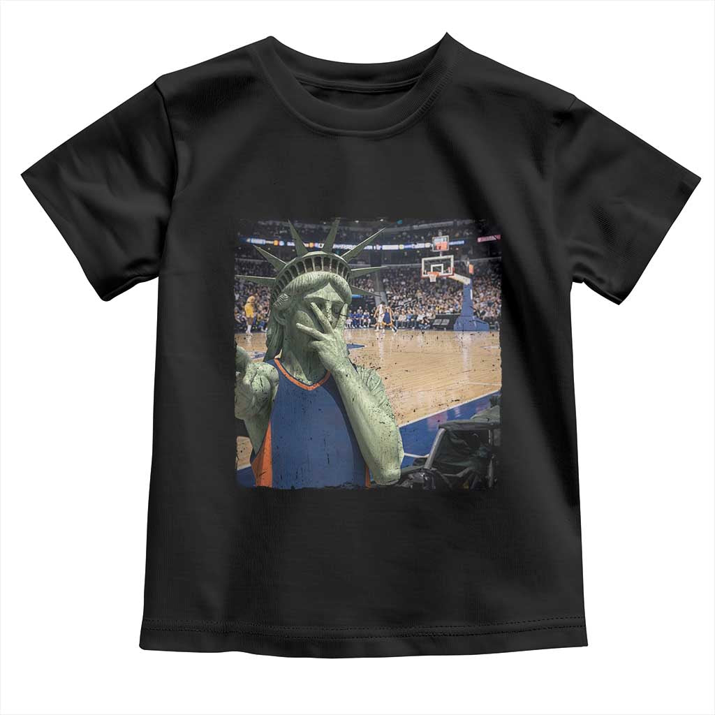 Funny Statue Of Liberty Basketball Selfie Graphic Toddler T Shirt