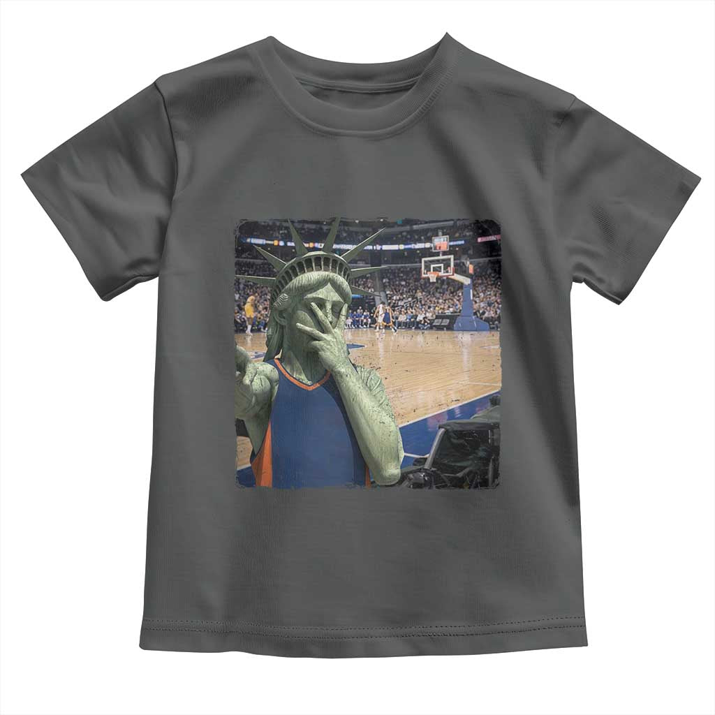 Funny Statue Of Liberty Basketball Selfie Graphic Toddler T Shirt
