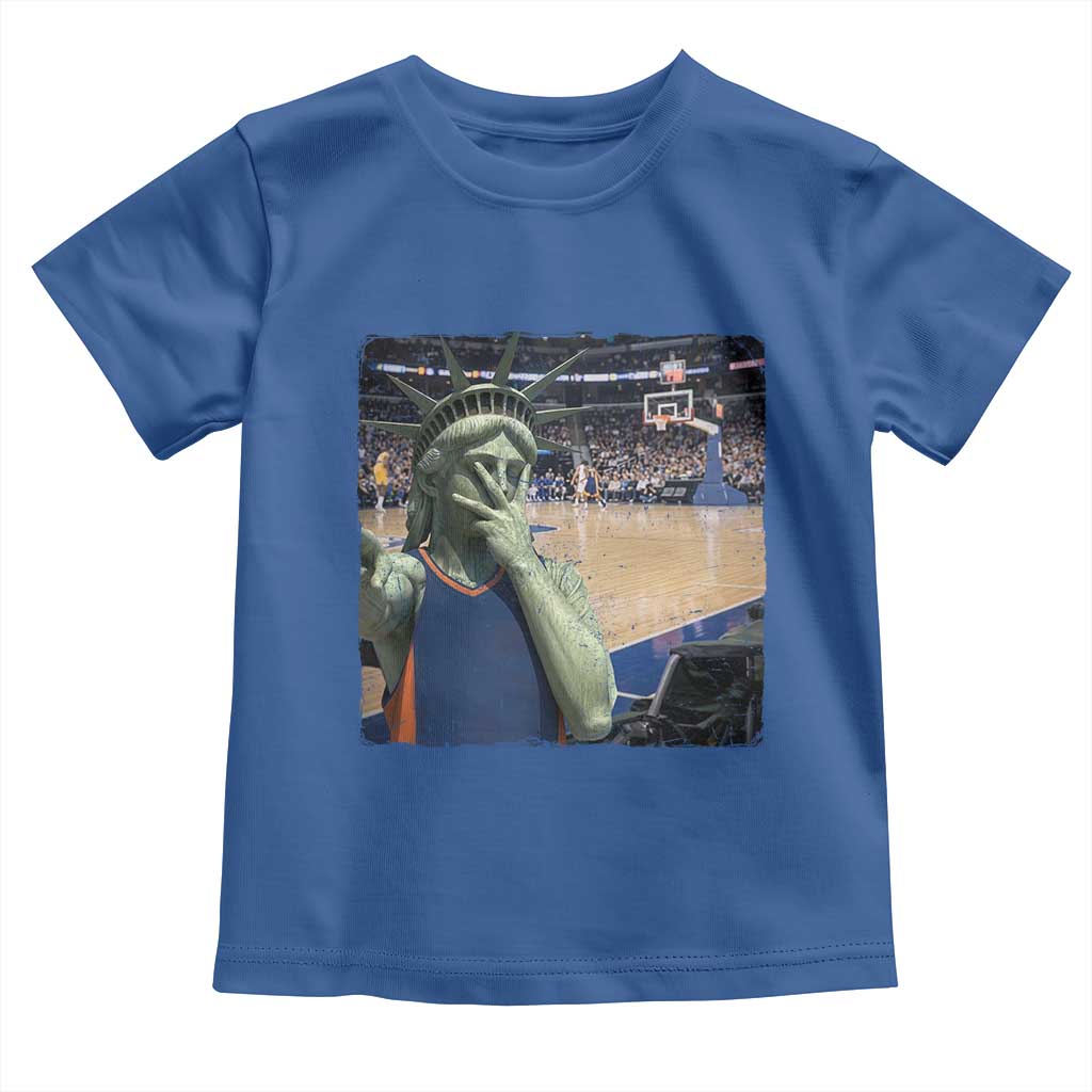 Funny Statue Of Liberty Basketball Selfie Graphic Toddler T Shirt