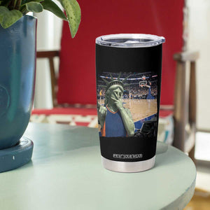 Funny Statue Of Liberty Basketball Selfie Graphic Tumbler Cup
