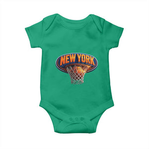 New York Game Day Gift Hoops Lover Baby Onesie