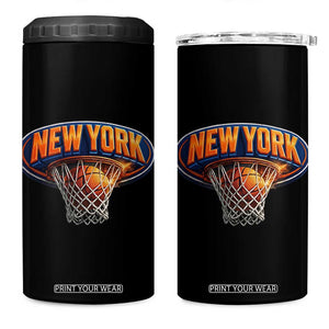 New York Game Day Gift Hoops Lover 4 in 1 Can Cooler Tumbler