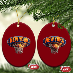 New York Game Day Gift Hoops Lover Ceramic Ornament TS12 Print Your Wear