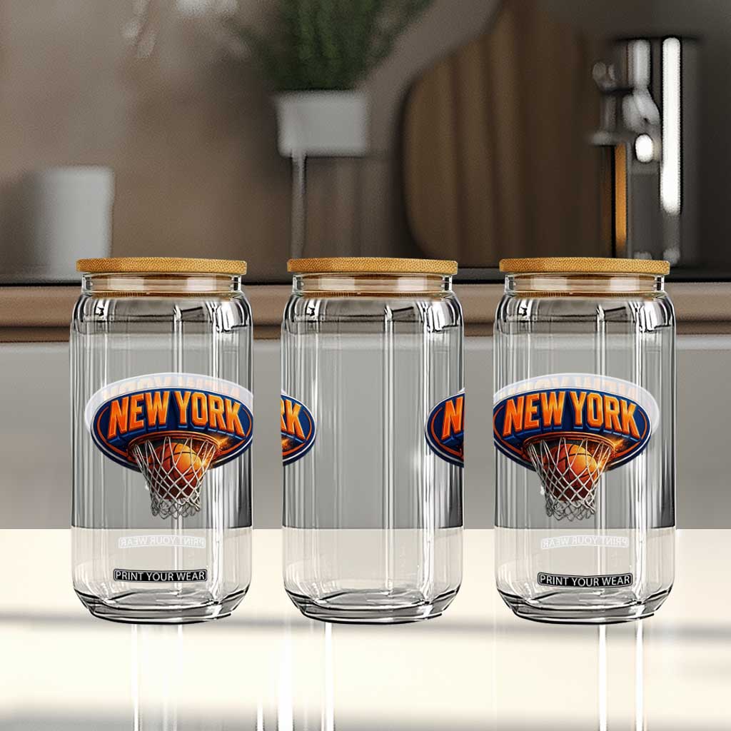 New York Game Day Gift Hoops Lover Glass Can TS12 Print Your Wear