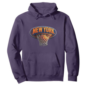 New York Game Day Gift Hoops Lover Hoodie TS12 S Purple Print Your Wear