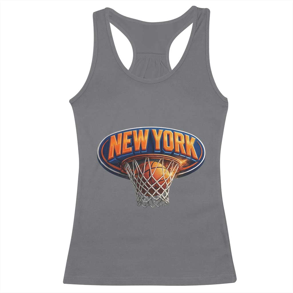 New York Game Day Gift Hoops Lover Racerback Tank Top