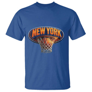 New York Game Day Gift Hoops Lover T Shirt TS12 Royal Blue Print Your Wear