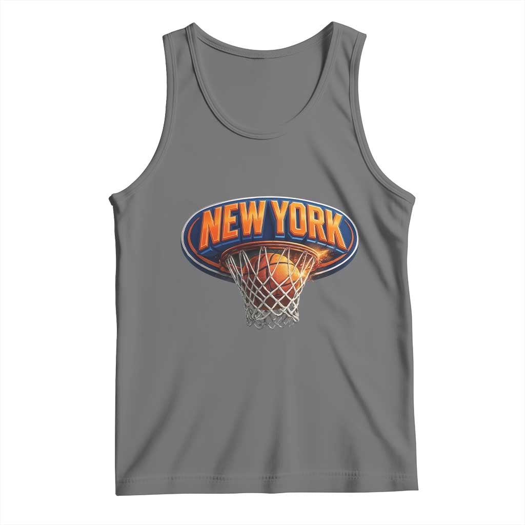 New York Game Day Gift Hoops Lover Tank Top TS12 Black Heather Print Your Wear