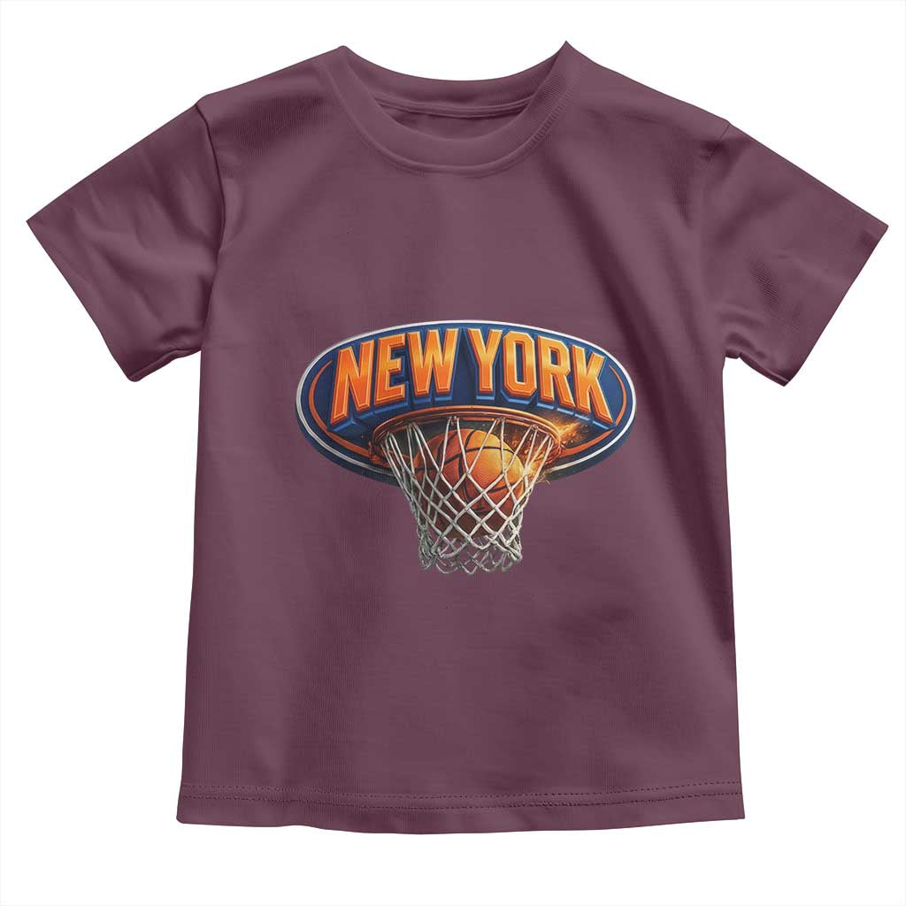 New York Game Day Gift Hoops Lover Toddler T Shirt