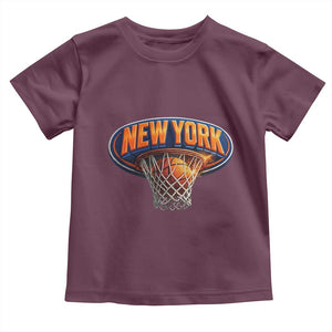 New York Game Day Gift Hoops Lover Toddler T Shirt