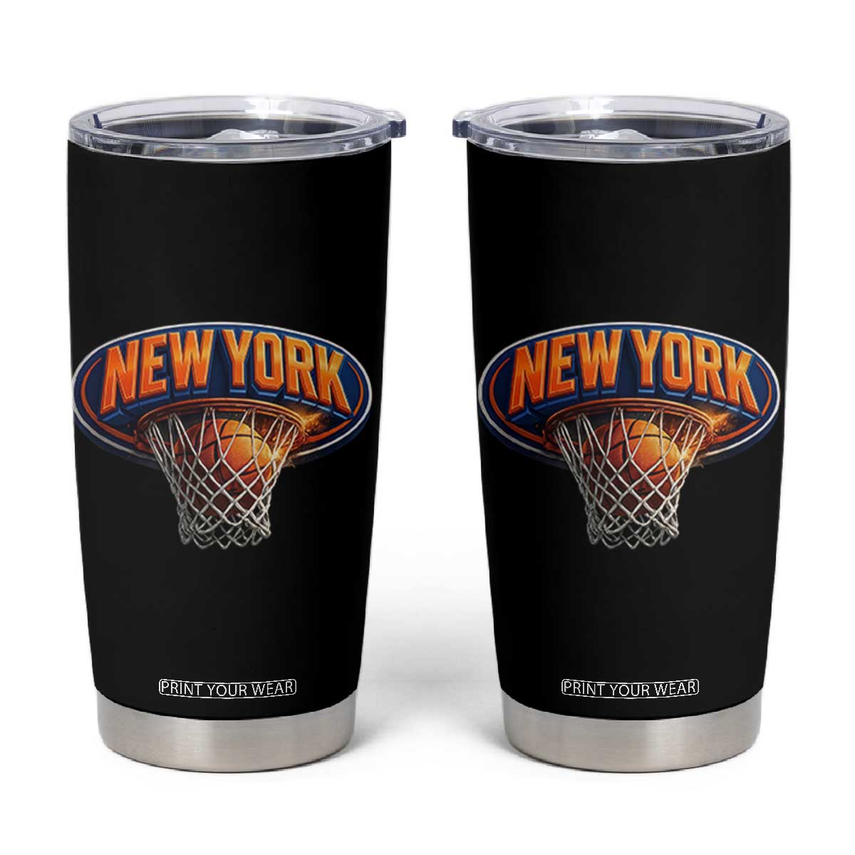 New York Game Day Gift Hoops Lover Tumbler Cup TS12 Black Print Your Wear